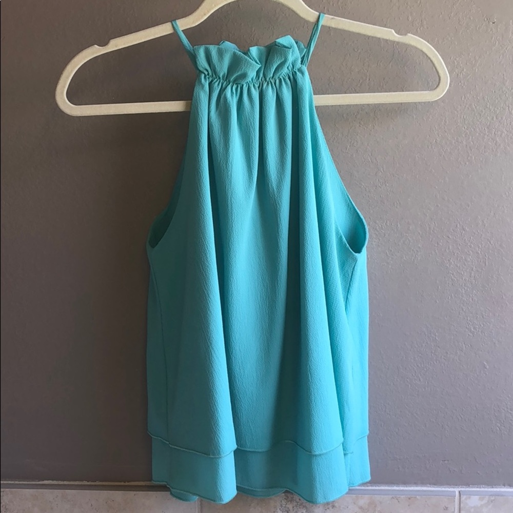 Ruffled Neck Tank